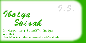 ibolya spisak business card